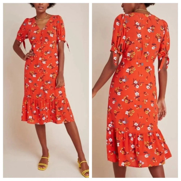 Anthropologie Dresses & Skirts - Anthropologie Maeve Eudora Midi Dress/Multicolor, 33798